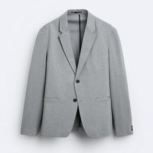 Zara - Daily Outfit Stretch Blazer - Grey - M